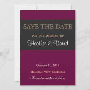 Linen Enregistrer la date Mariage Love Invitation