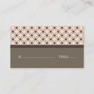 Linen Fancy Lattice Wedding Place Cards