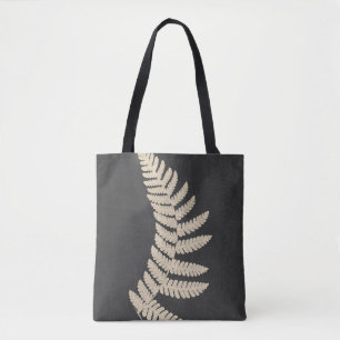 Linen Fern Tote Bag