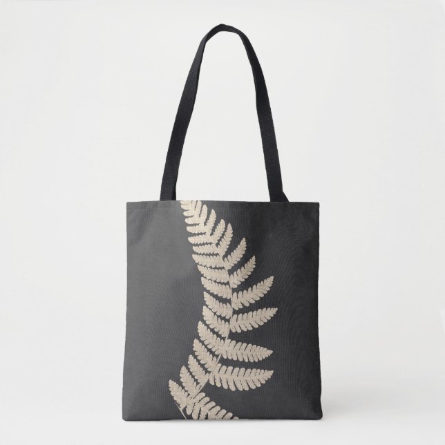 Linen Fern Tote Bag (Front)