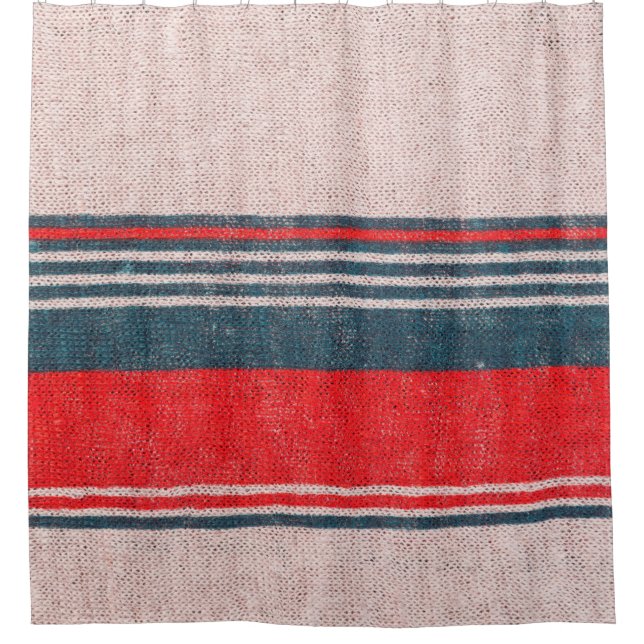 Linen knitwear texture with red print stripes  (Front)