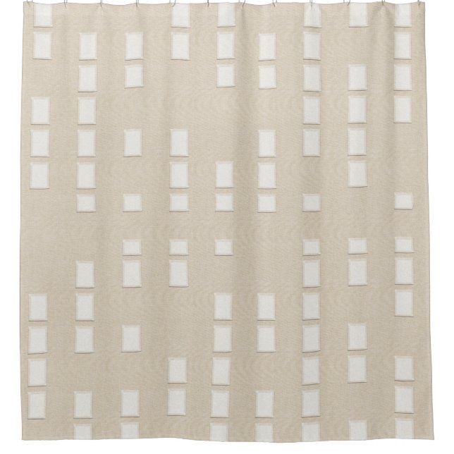 Linen Look Geometric Blocks Pattern (Front)
