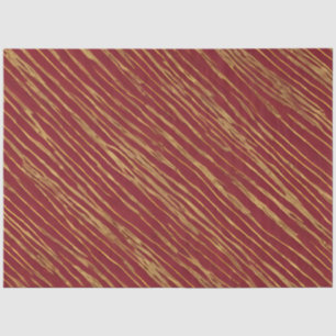 Linen Luxury Modern Burgundy Gold Collection Tissue Paper