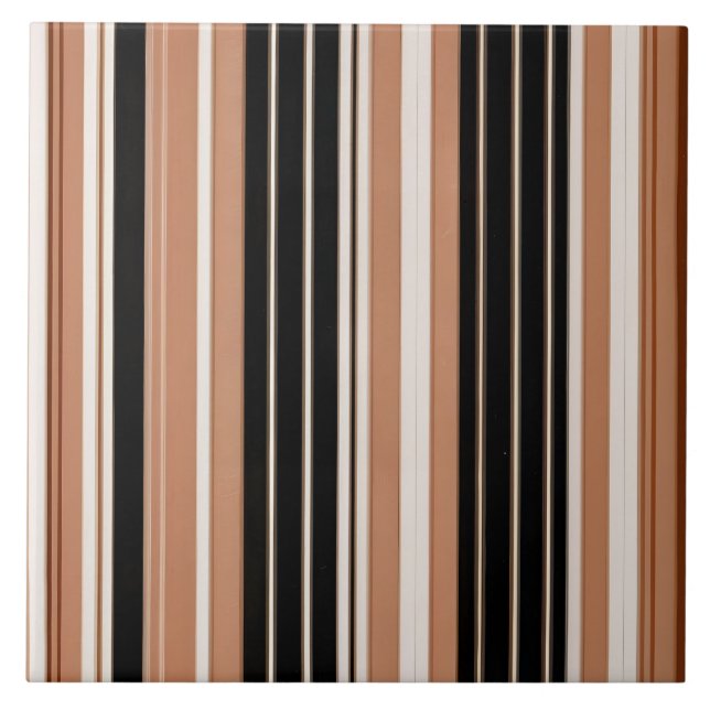Linen Luxury Popular Brown White Collection Tile (Front)
