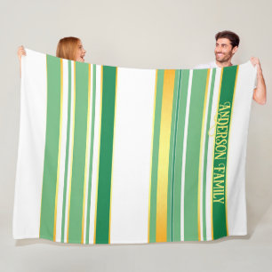 Linen Luxury Popular Green Gold Texture Collection Fleece Blanket