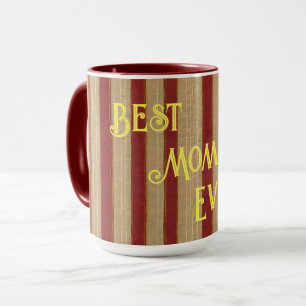 Linen Luxury Trendy Burgundy Gold Collection Mug