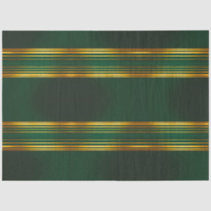 Linen Luxury Trendy Green Gold Texture Collection Tissue Paper