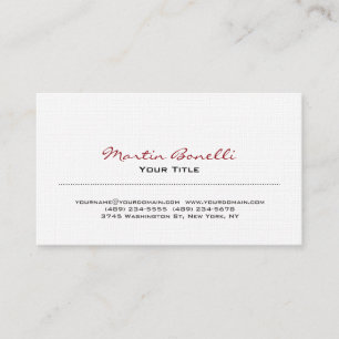 Linen Modern Trendy Business Card