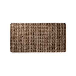 Linen Sack Background, Vintage Style 2 Label