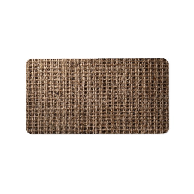 Linen Sack Background, Vintage Style 2 Label (Front)