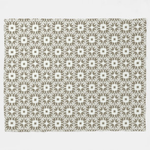 Linen Trellis Fleece Blanket