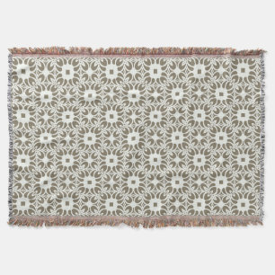 Linen Trellis Throw Blanket