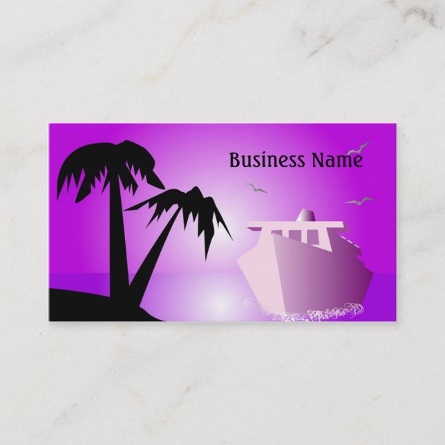 Liner and island business card (Front)