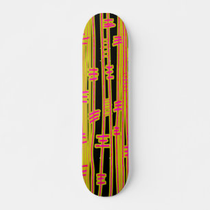 Lines Abstract - 02 - Retro Skateboard