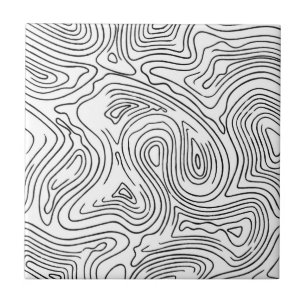 Lines Abstract Liquid Pattern  Tile