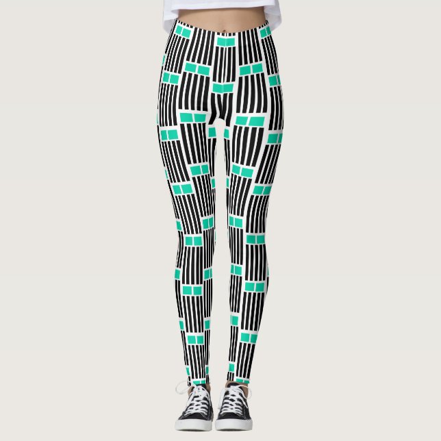 Lines and Boxes  Leggings (Front)