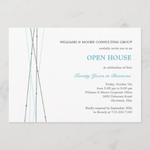 Lines and Dots Corporate Party or Event Invitation