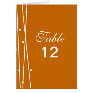 Lines and Dots Table Number