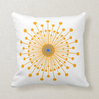 Lines and dots throw pillow