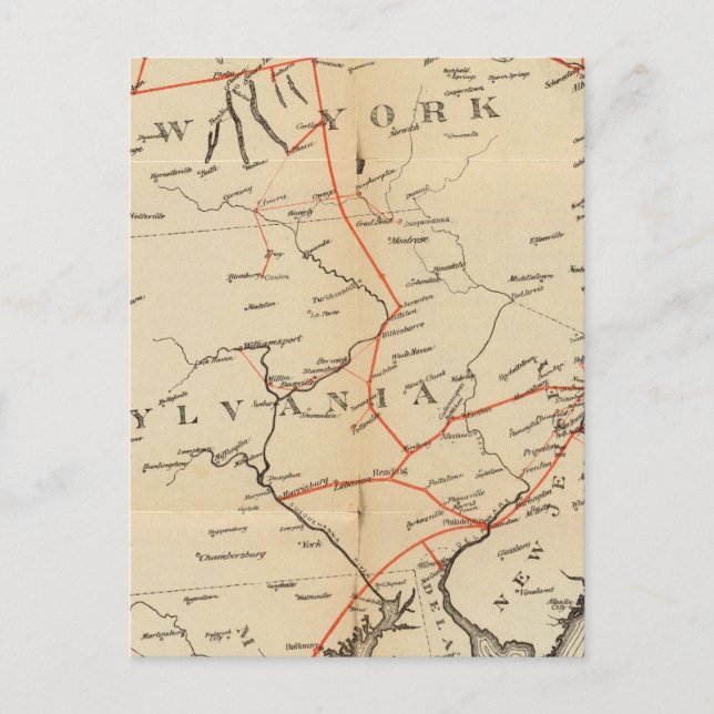 Lines and Metallic Circuit Connections Postcard (Front)