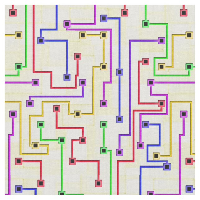 Lines And Nodes Fabric (Close Up)