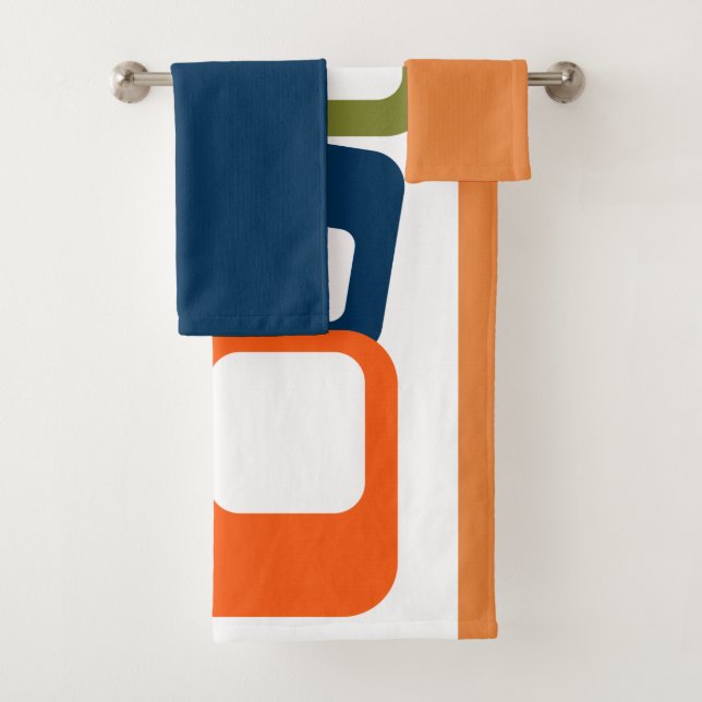 Lines and Rectangles  Bath Towel Set (Insitu)