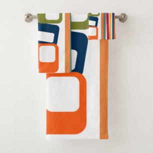 Lines and Rectangles  Bath Towel Set