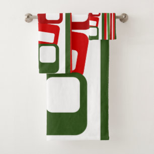 Lines and Rectangles  Bath Towel Set