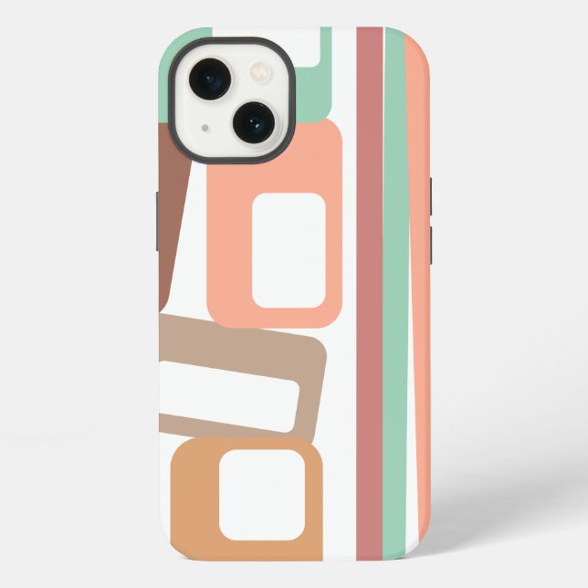 Lines and Rectangles  iPhone Case (Back)