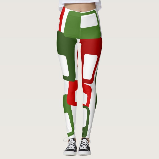 Lines and Rectangles Leggings (Front)