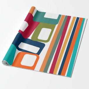 Lines and Rectangles  Wrapping Paper