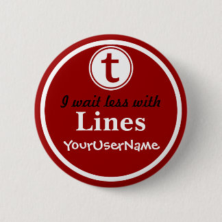 Lines Button - Design 1 (Red)