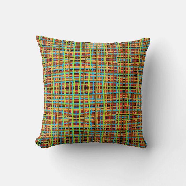 lines colorfull pillow match with any colour sofa (Front)