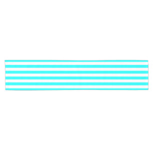 Lines Design Aqua Short Table Runner