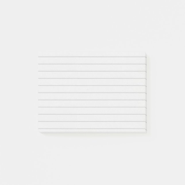 Lines Grey Post-it Notes (Front)