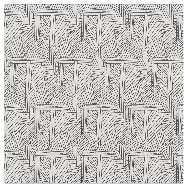 Lines grid rattan  fabric (Close Up)