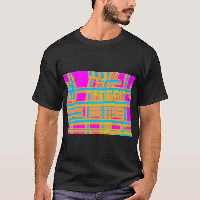 "Lines of Communication" Abstract T-Shirt (Front)