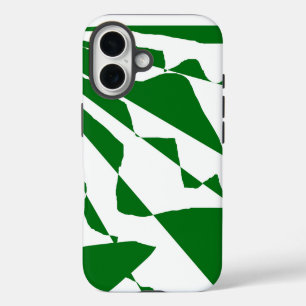Lines of Green iPhone 16 Case