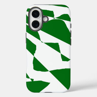 Lines of Green iPhone 16 Case