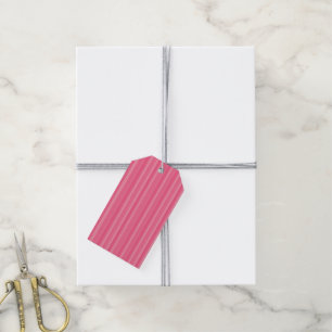 Lines of Shades of Pink Gift Tags