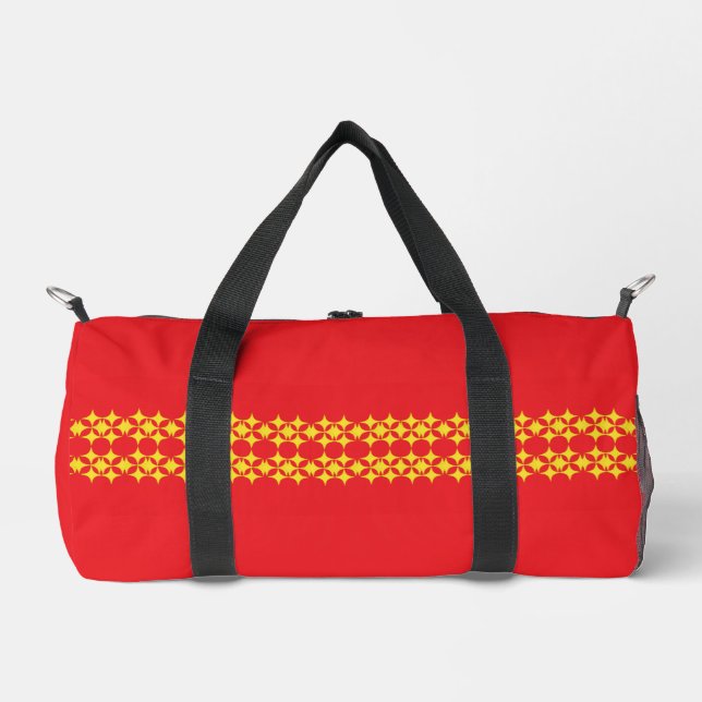 Lines of Stars Small Duffle Bag (Front)