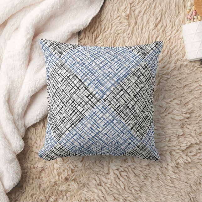 Lines pattern, free style throw pillow (Blanket)