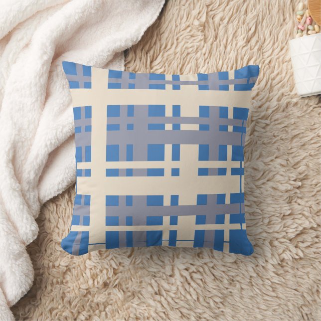 Lines Pattern Throw Pillow (Blanket)