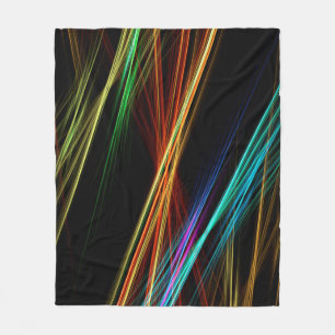 Lines shine background light fleece blanket