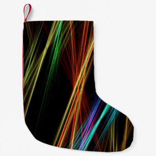 Lines shine background light small christmas stocking