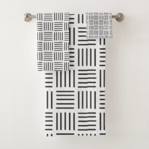 Lines Squared Bath Towel Set