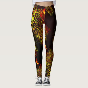 Lines that repeat in wave and light effect? leggings