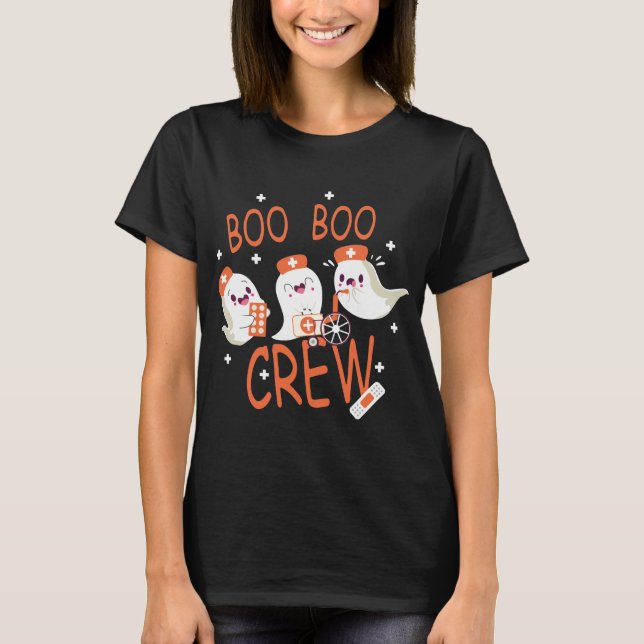L'infirmière Halloween T-Shirt Boo Boo Funny Hallo (Devant)