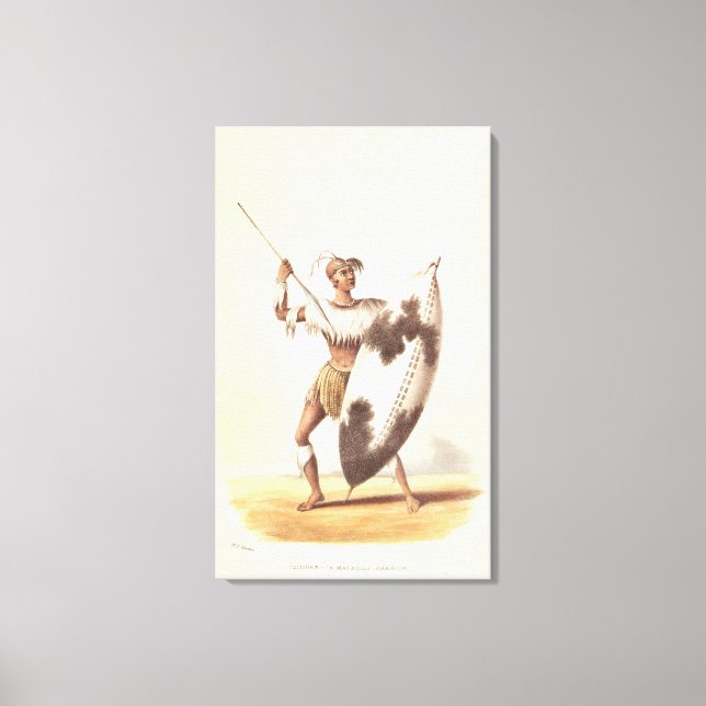 Lingap, a Matabili Warrior Canvas Print (Front)