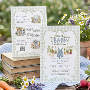 Linge de bébé Cultivé Localement Invitation Baby S